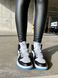 Баскетбольні кросівки Nike Air Jordan 1 Retro High Black White Blue 6231 фото 4