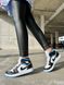 Баскетбольні кросівки Nike Air Jordan 1 Retro High Black White Blue 6231 фото 6
