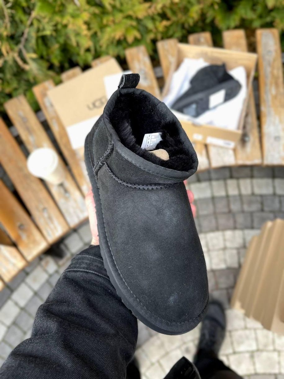 Зимние сапоги Ugg Ultra Mini Full Black v2, 37