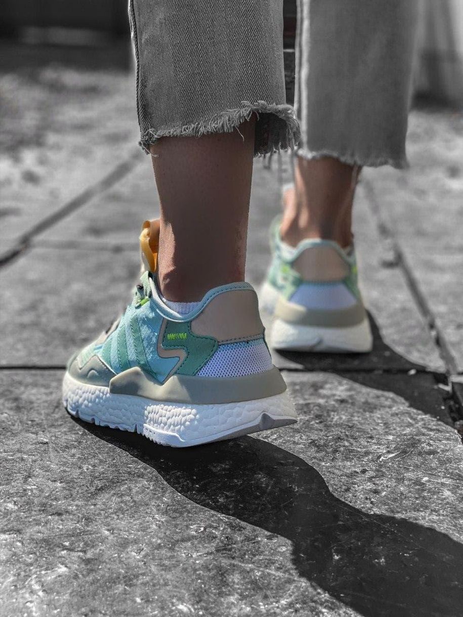 Кросівки Adidas Nite Jogger Mint Grey White 2588 фото