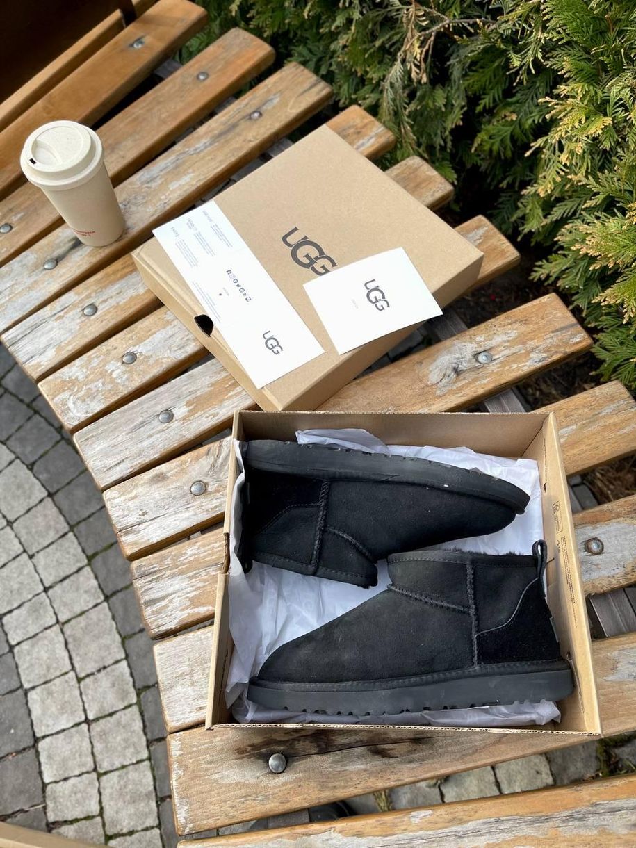 Зимние сапоги Ugg Ultra Mini Full Black v2, 37