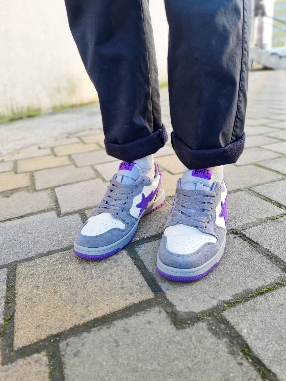 Кроссовки BAPE COURT STA LOYAL PURPLE 1660 фото