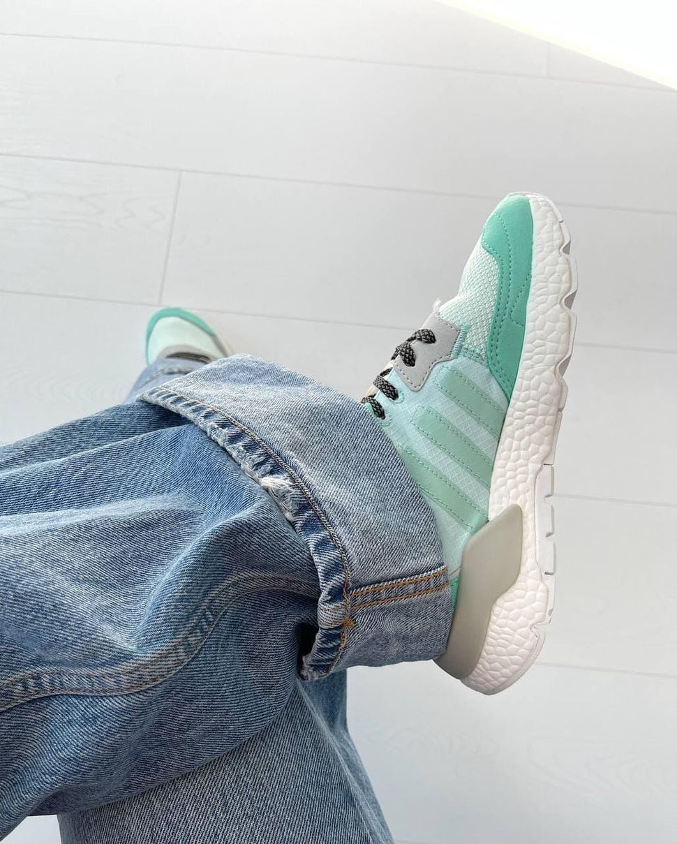 Кроссовки Adidas Nite Jogger Mint Grey White 2588 фото