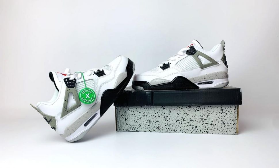 Nike Air Jordan 4 Retro OG White Cement 2190 фото