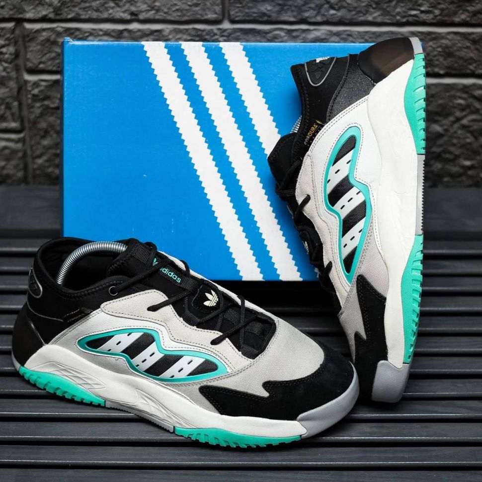 Кросівки Adidas Streetball II GX0783 Black White Green 8925 фото