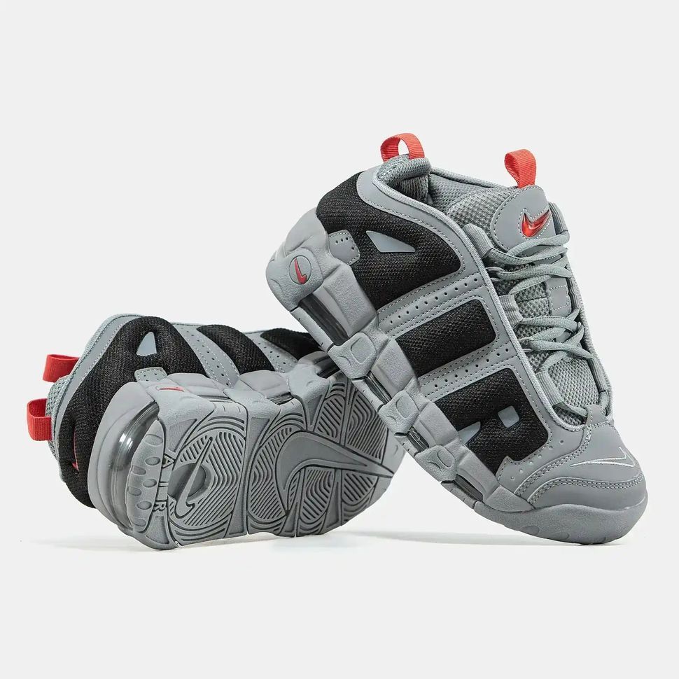 Nike Air More Uptempo &ldquo;Cool Grey Red&rdquo;