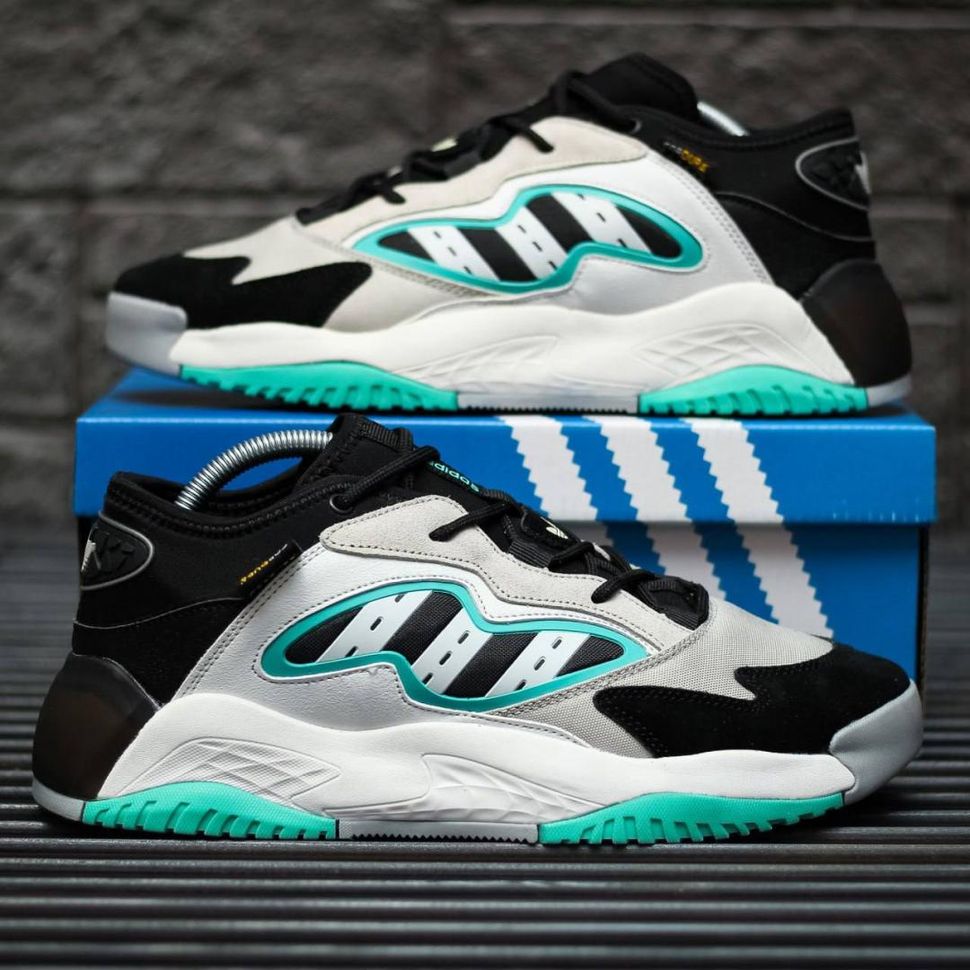 Кросівки Adidas Streetball II GX0783 Black White Green 8925 фото