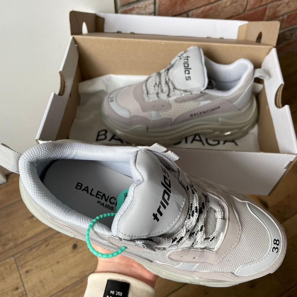 Кросівки Balenciaga Triple S Clear Sole Grey 2.0 3467 фото