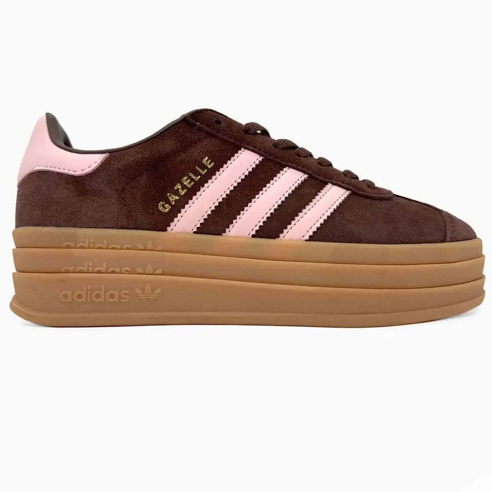 Adidas Gazelle Bold Brown Pink Gum