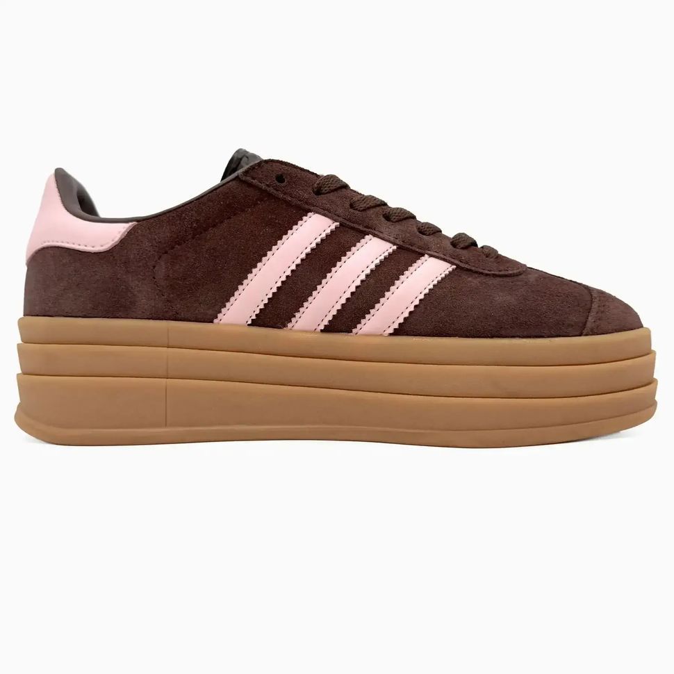 Adidas Gazelle Bold Brown Pink Gum