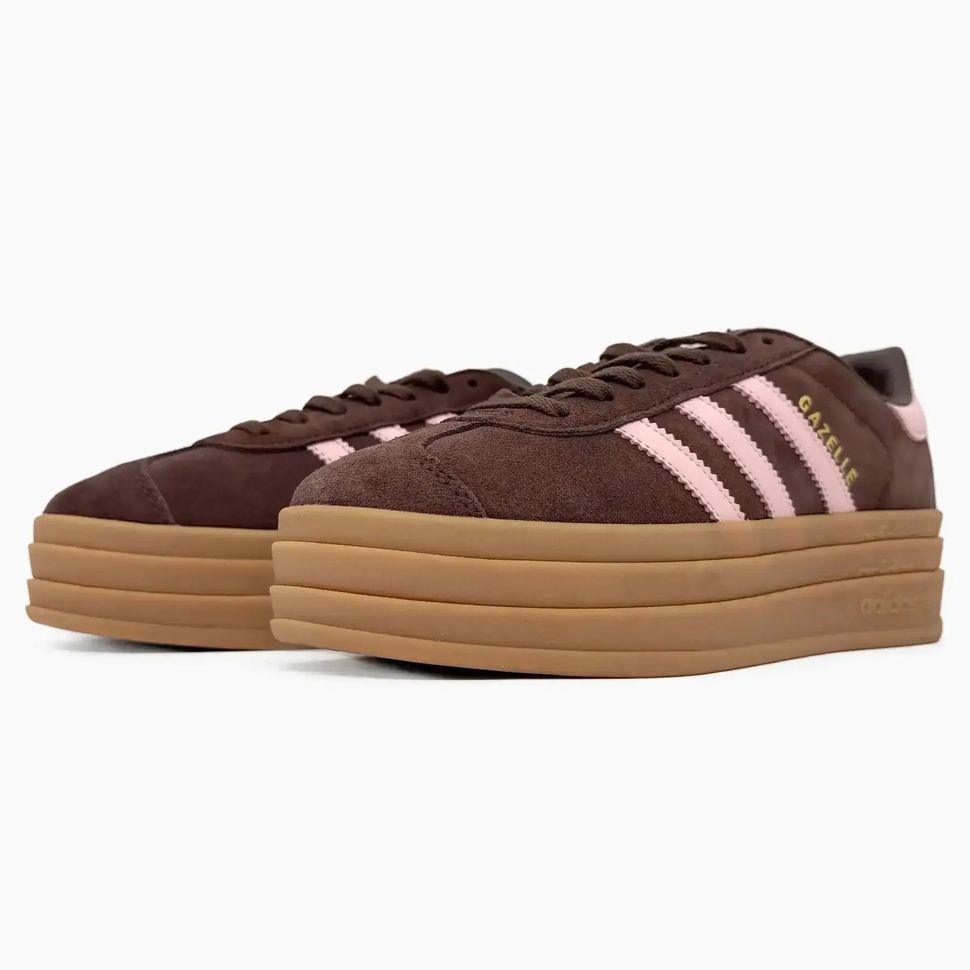 Adidas Gazelle Bold Brown Pink Gum