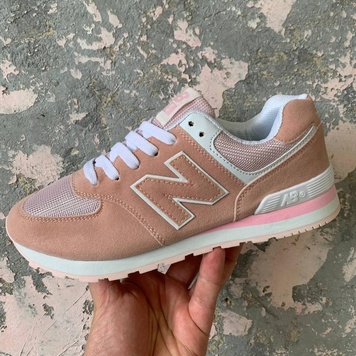 Кросівки New Balance 574 White Coral 6612 фото