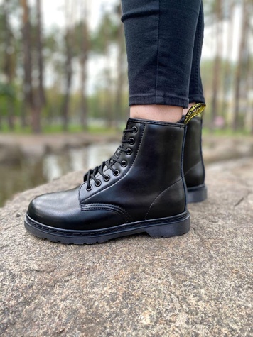 Зимові Черевики Dr. Martens 1460 Mono Black 5 4191 фото