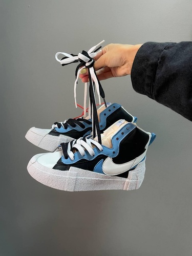 Кросівки Nike Blazer x Sacai Black Legend Blue 8427 фото