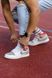 Баскетбольні кросівки Nike Air Jordan 1 Retro Mid Grey White Red 5806 фото 7