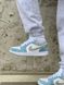 Nike Air Jordan Retro 1 Low Blue White Grey 6438 фото 1