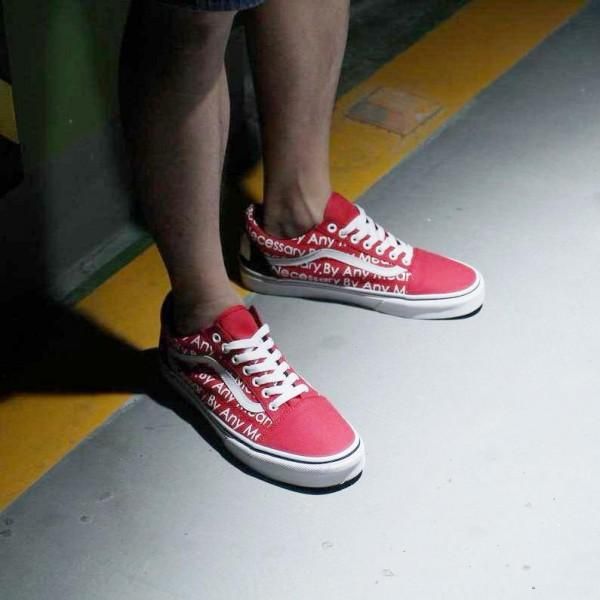 Кеды Vans Old Skool x Supreme x The North Face 5185 фото