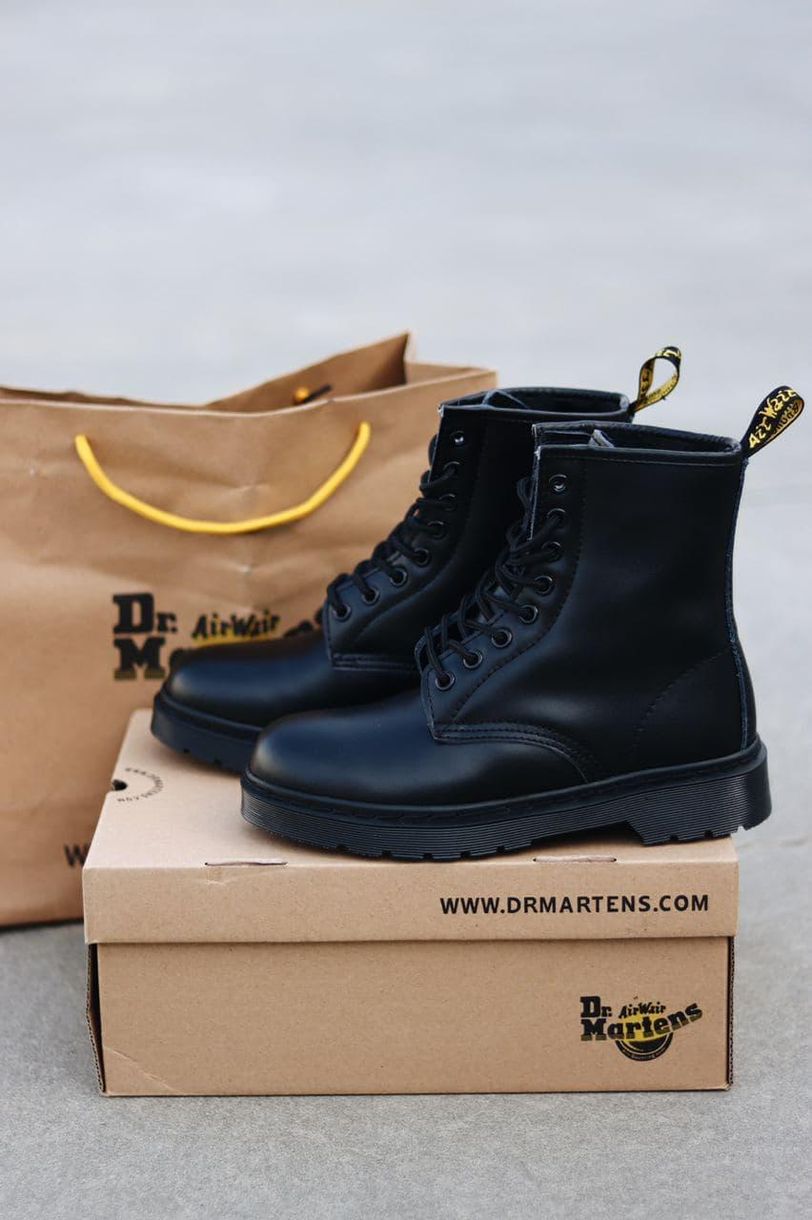 Зимние ботинки Dr. Martens 1460 Mono Black 5 4191 фото