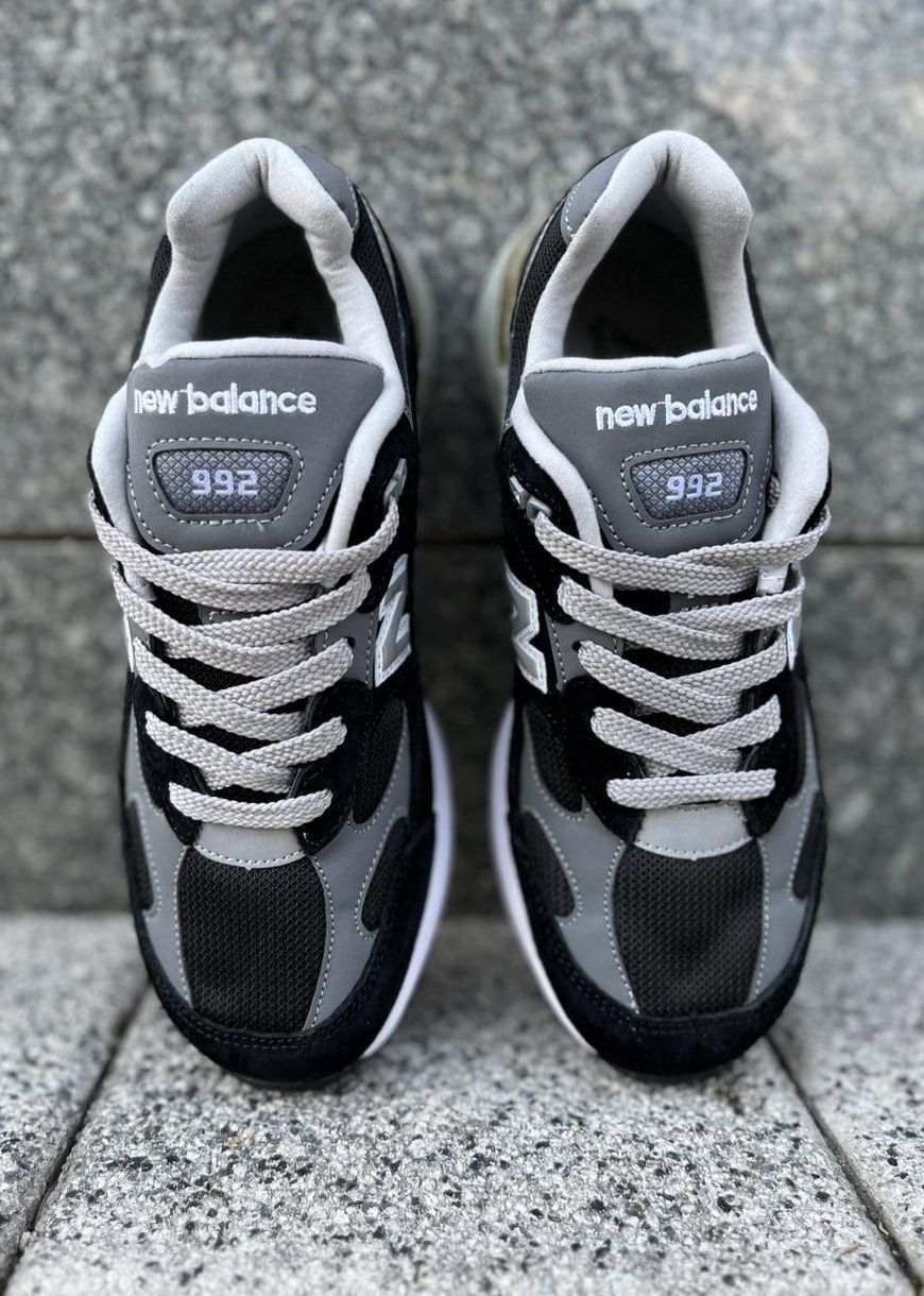 Кроссовки New Balance 992 Black White Grey 1561 фото