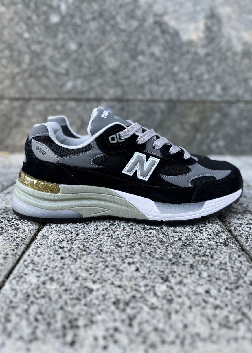 Кроссовки New Balance 992 Black White Grey 1561 фото