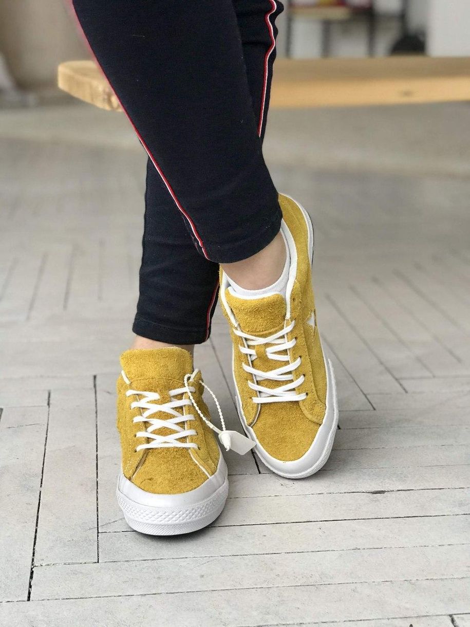 Кеди Converse Low Yellow Star 8096 фото