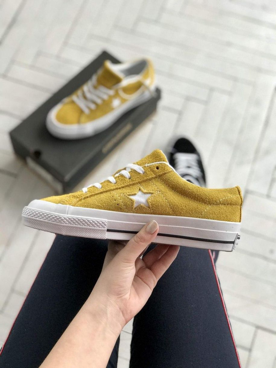 Кеди Converse Low Yellow Star 8096 фото