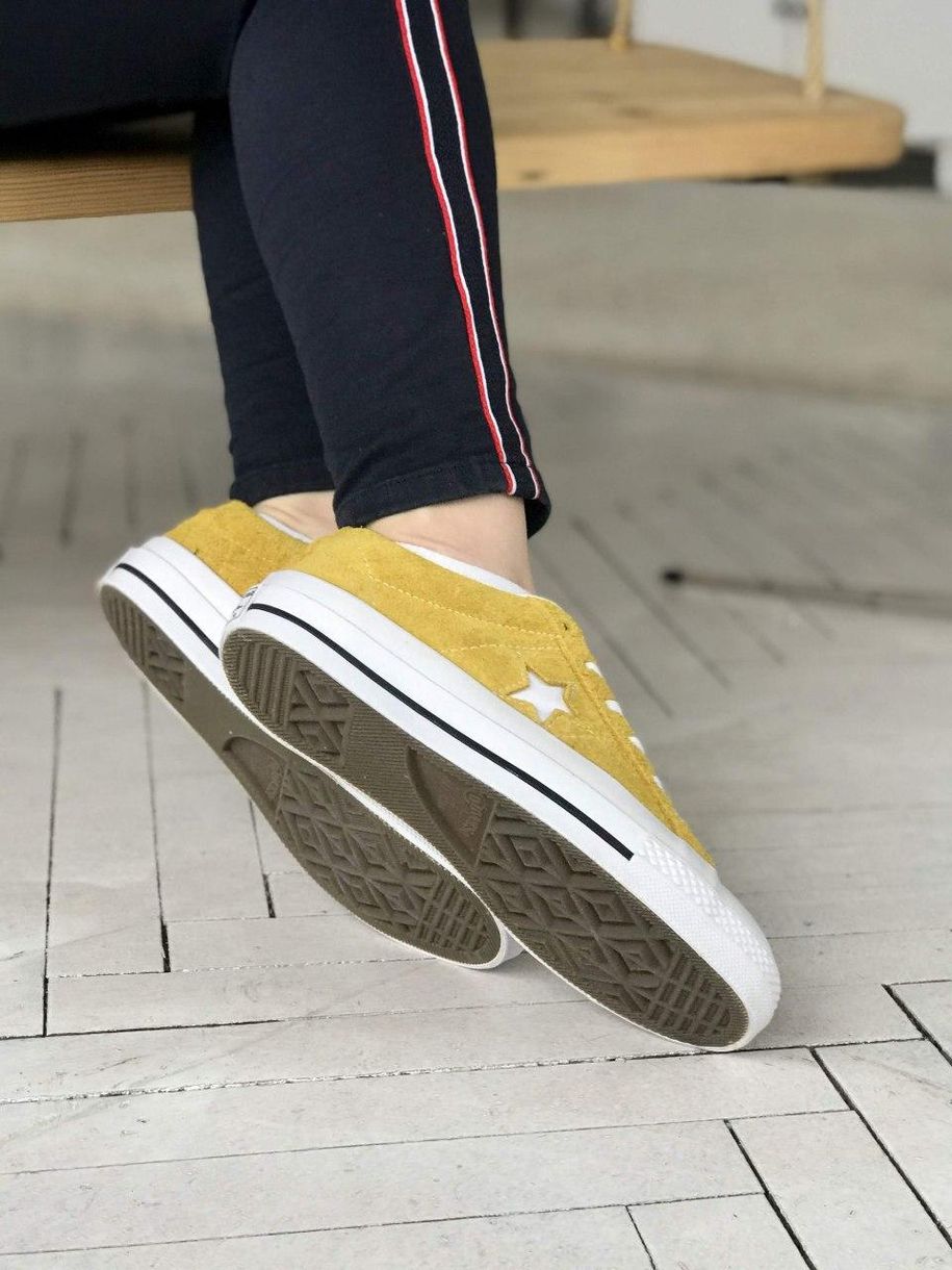 Кеди Converse Low Yellow Star 8096 фото