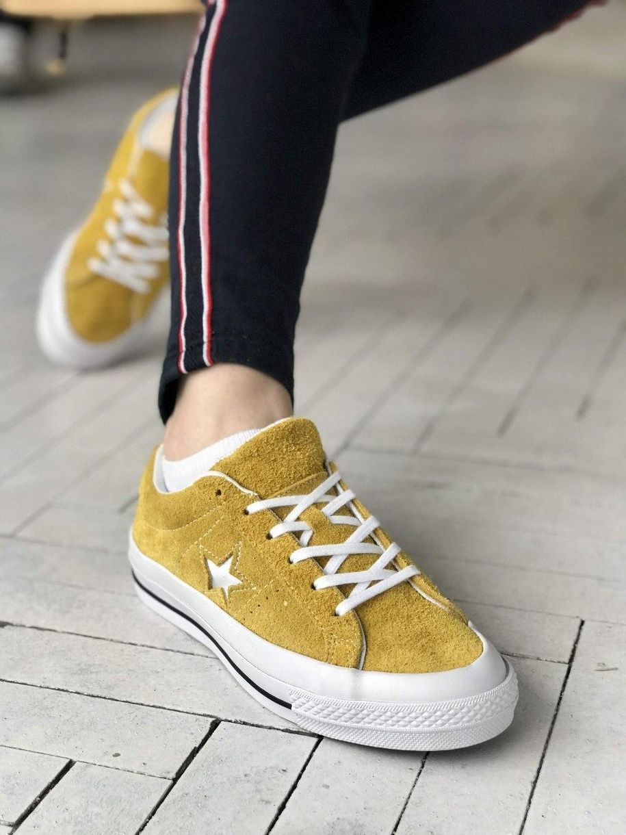 Кеди Converse Low Yellow Star 8096 фото