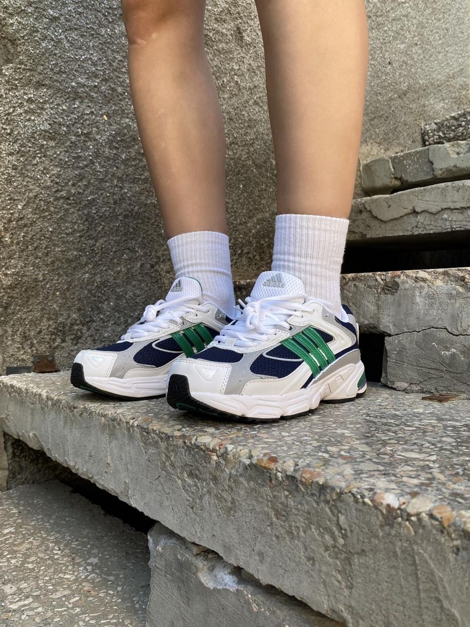 Кроссовки Adidas Response White Blue Green 9418 фото