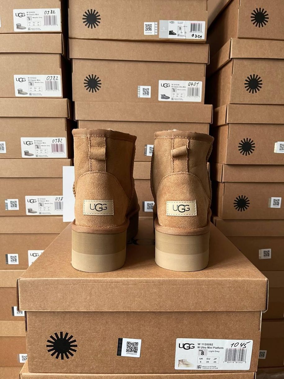 Зимові чоботи Ugg Mini Platform Chestnut 9907 фото