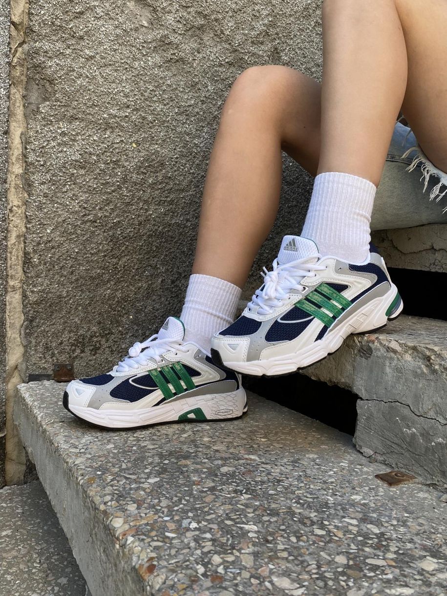 Кроссовки Adidas Response White Blue Green 9418 фото