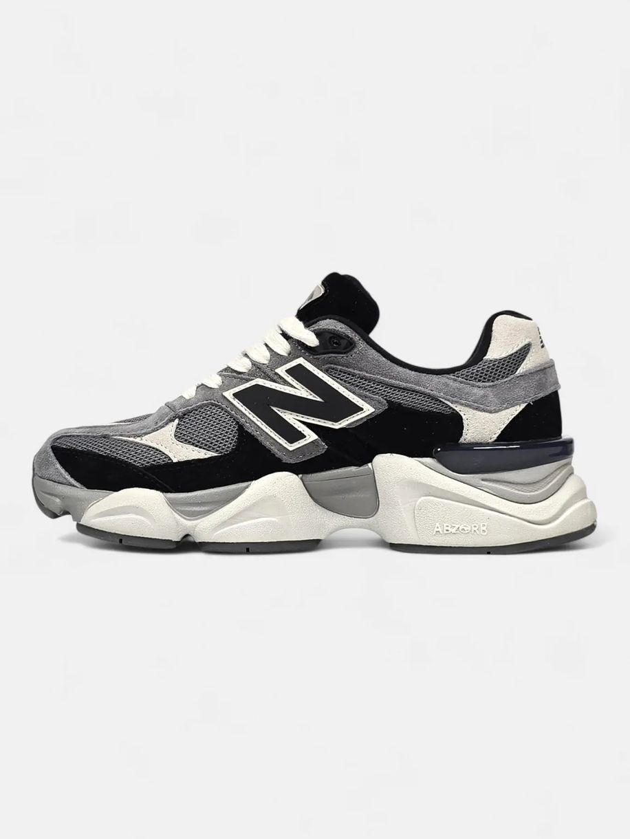 New Balance 9060 Black Grey Cream, 36