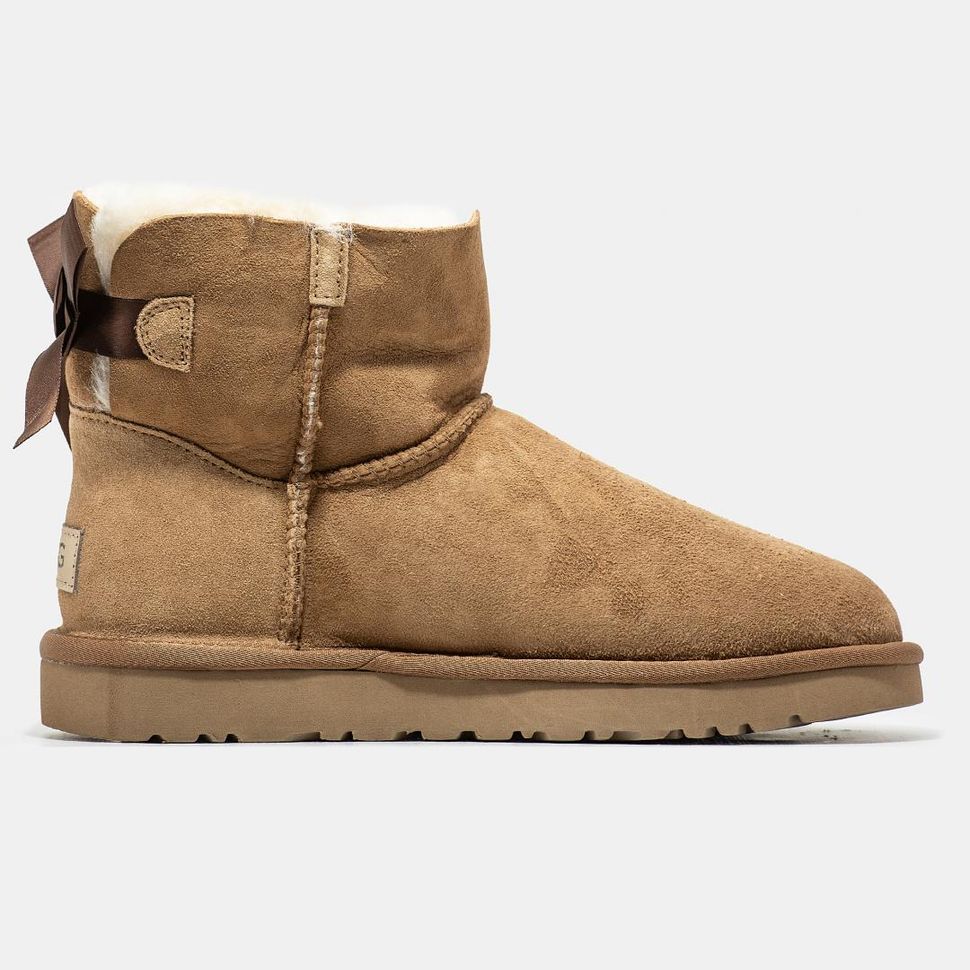 Зимові чоботи UGG Mini Bailey Bow Chestnut 9758 фото