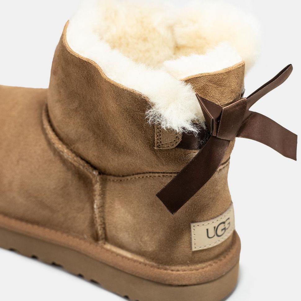 Зимові чоботи UGG Mini Bailey Bow Chestnut 9758 фото