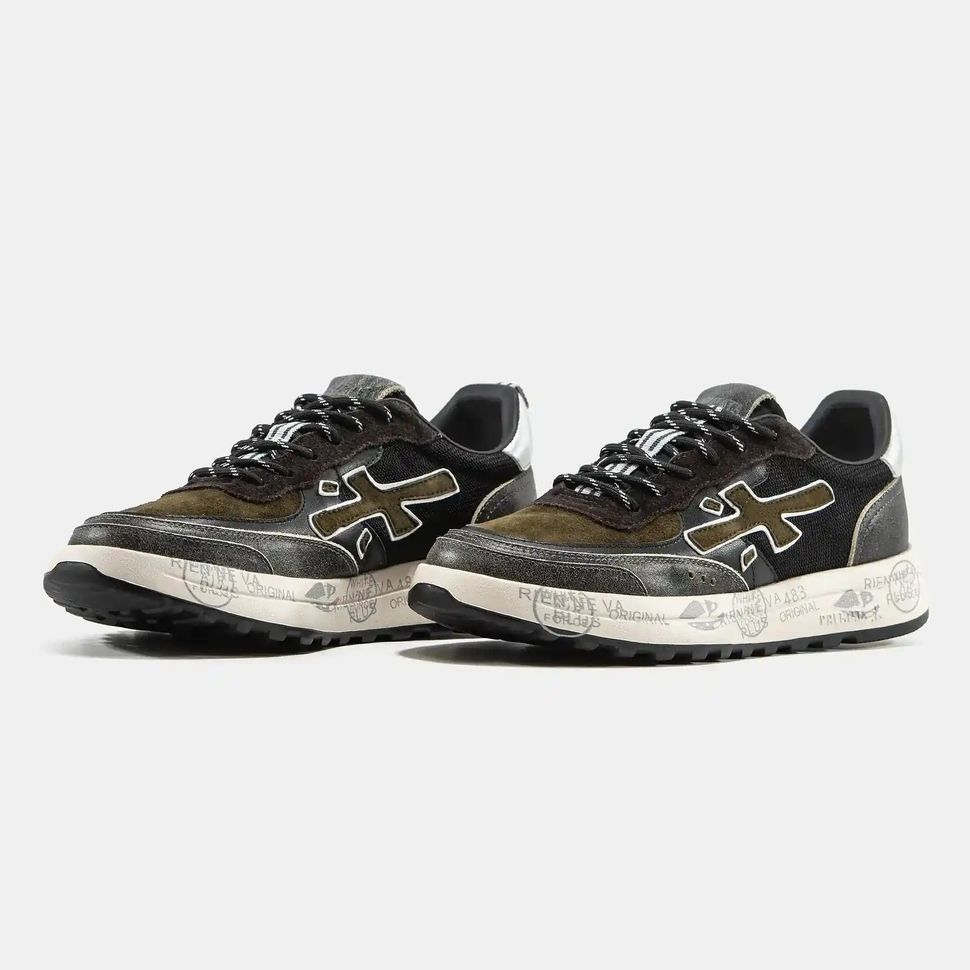 Premiata Nous Olive Black Silver, 40