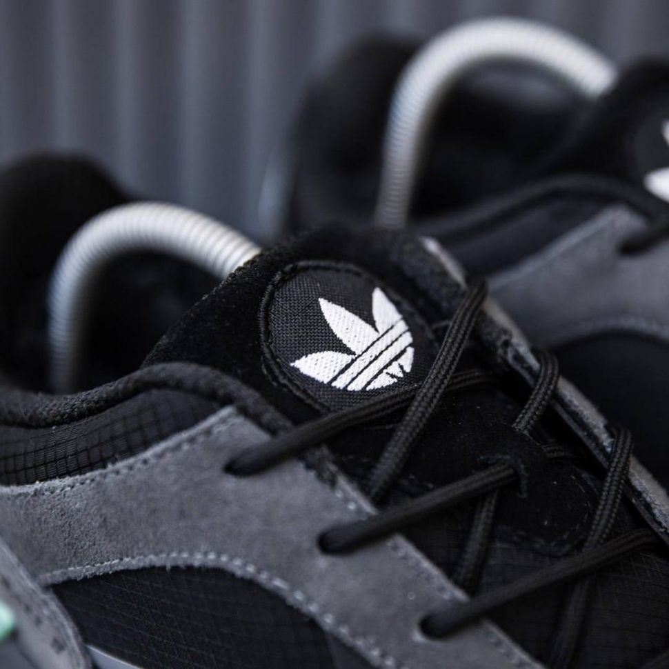 Зимові Кросівки Adidas NiteBall Black Green Winter 10064 фото