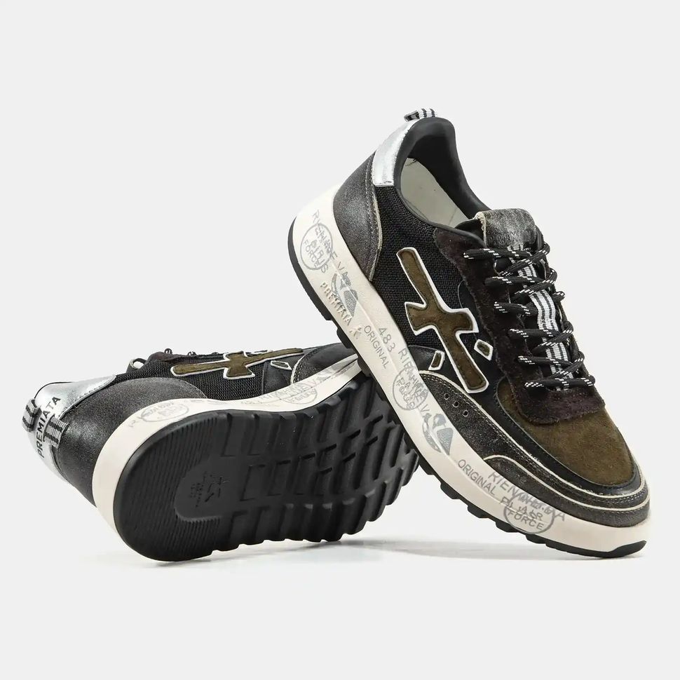 Premiata Nous Olive Black Silver, 40