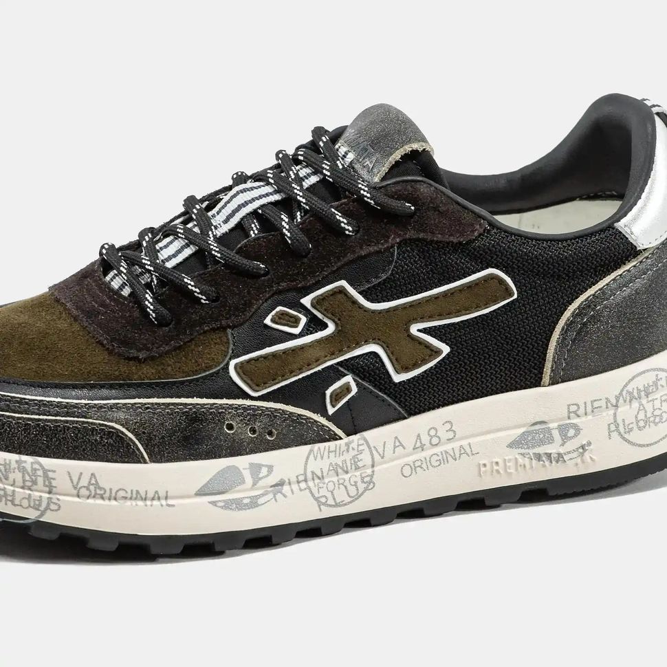 Premiata Nous Olive Black Silver, 40