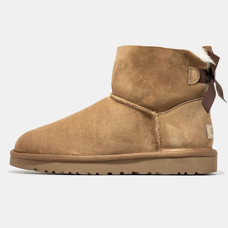 Зимові чоботи UGG Mini Bailey Bow Chestnut 9758 фото