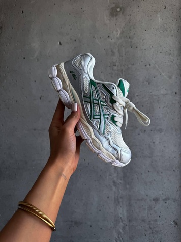 Кроссовки кремовые Asics GEL Kale Cream Green 11291 фото