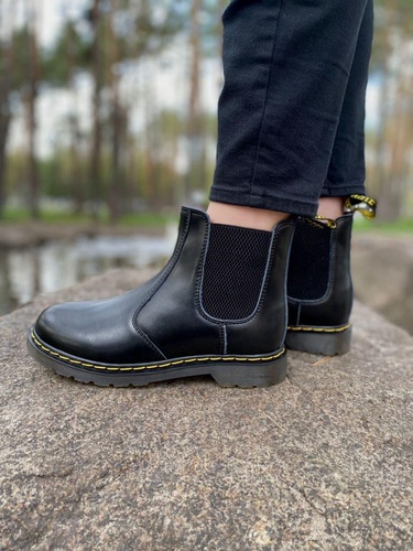 Зимние ботинки Dr. Martens Platform Chelsea Black 1 4388 фото