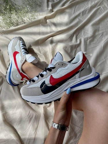 Кросівки Nike VaporWaffle x Sacai White Red 6 фото
