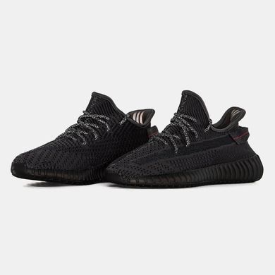 Adidas Yeezy Boost 350 V2 Black Reflective Laces, 36