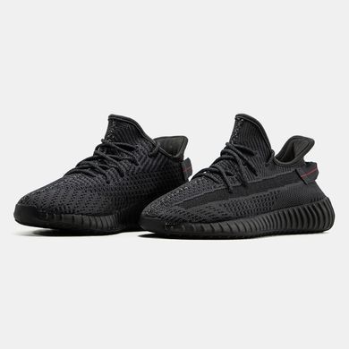 Adidas Yeezy Boost 350 V2 Black Reflective Laces, 36