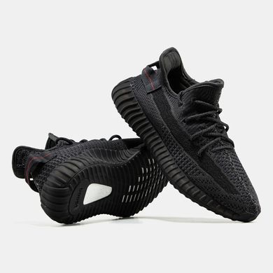Adidas Yeezy Boost 350 V2 Black Reflective Laces, 36