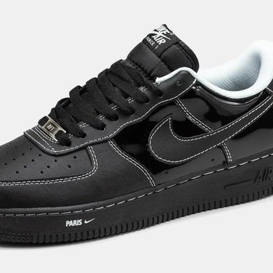 Nike Air Force 1 Low &ldquo;Paris&rdquo; Black White Stitch