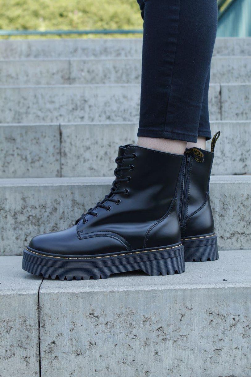 Черевики Dr. Martens JADON Black No Logo (Термо Змійка) 1 4349 фото