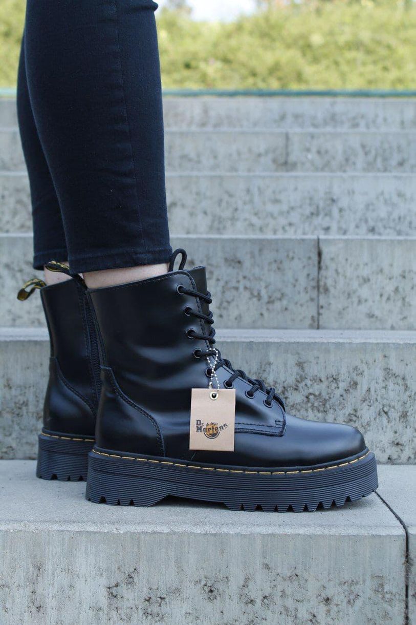 Черевики Dr. Martens JADON Black No Logo (Термо Змійка) 1 4349 фото