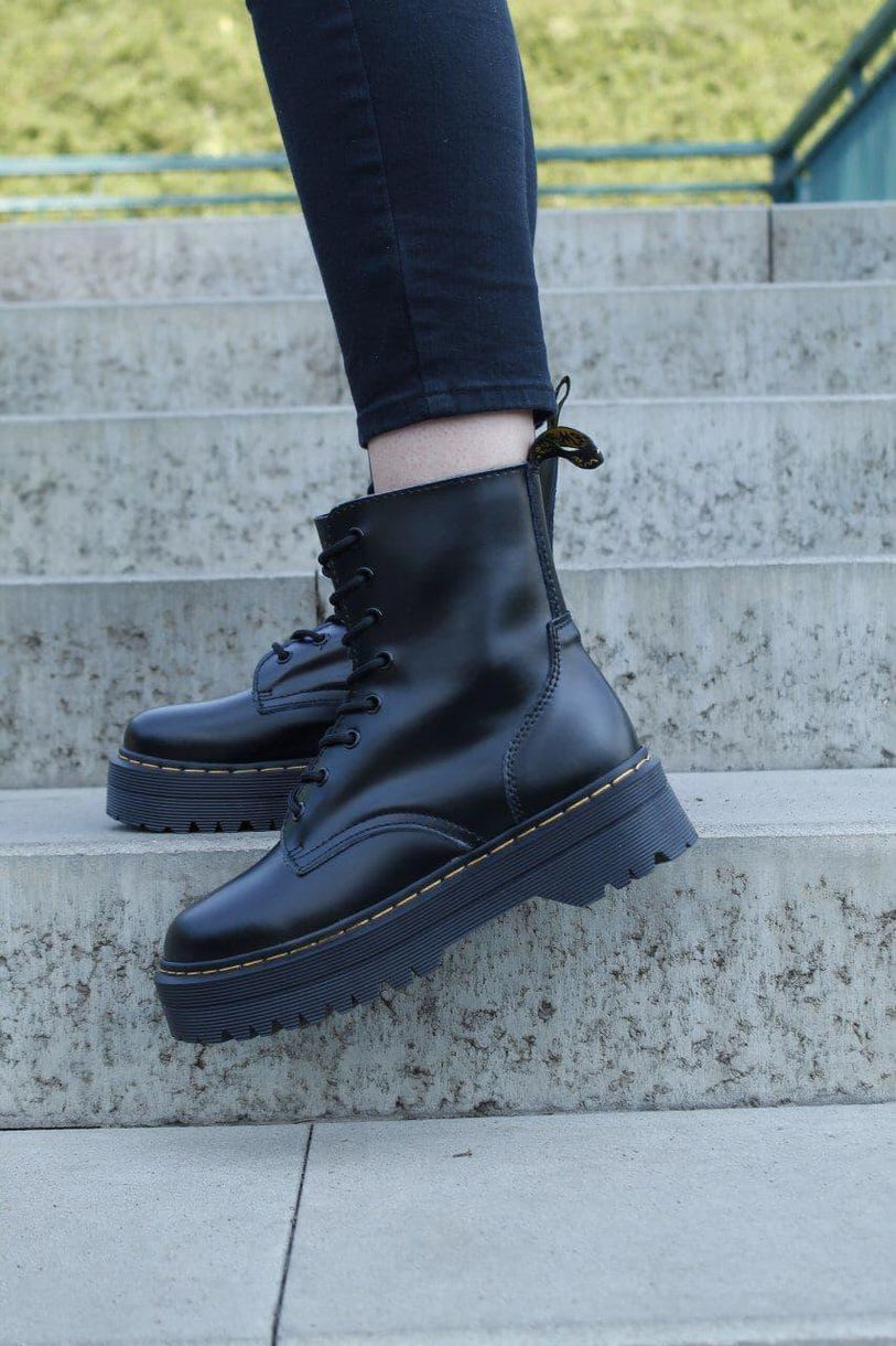 Черевики Dr. Martens JADON Black No Logo (Термо Змійка) 1 4349 фото