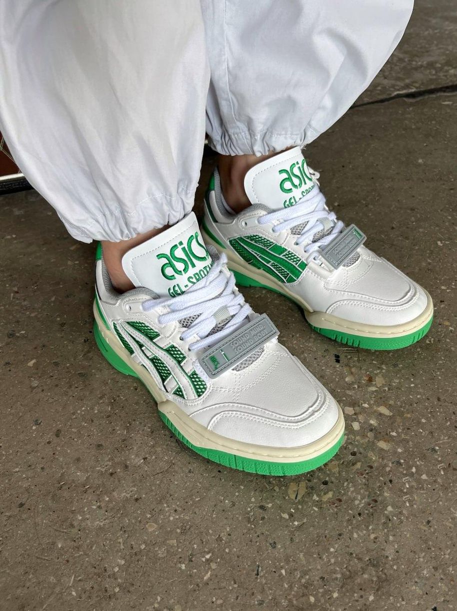 Кросівки Asics Gel-Spotlyte Low V2 White Green 9299 фото